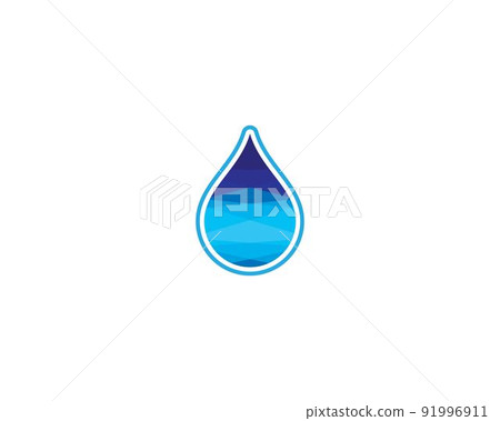 Water drop vector icon illustration Water drop vector icon illustration 91996911