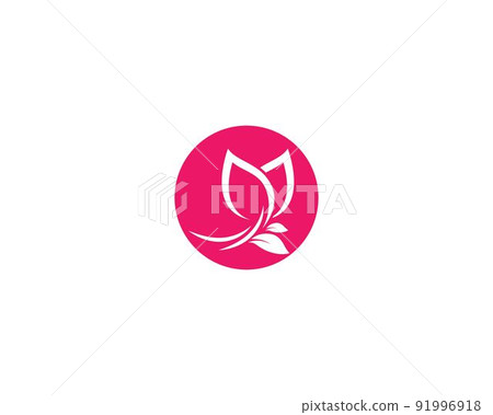 Lotus symbol vector icon illustration 91996918