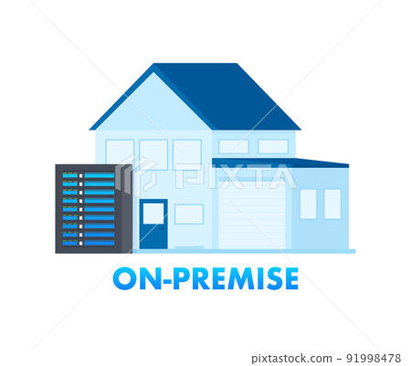Data storage. Cloud storage icon. Security protection concept. Vector illustration. 91998478