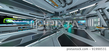 Scenery inside the spacecraft 91998531