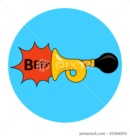 the yellow horn makes a loud sound. the yellow horn makes a loud sound. 91998954