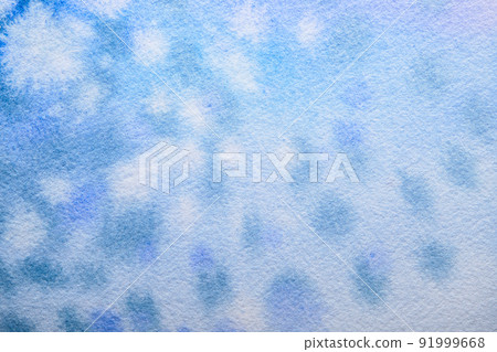 Blue Watercolor brush strokes background. Abstract clear Aquarelle texture with spots and dots Blue Watercolor brush strokes background. Abstract clear Aquarelle texture with spots and dots 91999668