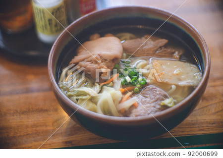 美味的宮古蕎麥麵 Soki 蕎麥麵和海藻 Asa 蕎麥麵午餐沖繩宮古島 92000699