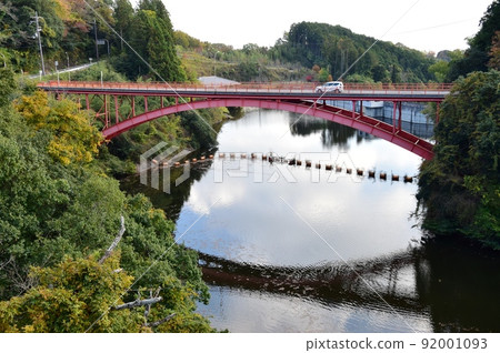 Nara Prefecture Daimon Pond, Nobuki Mountain Range and Nobuki Ohashi 92001093