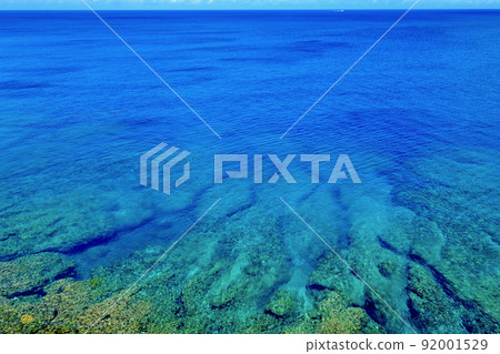 Blue sea of coral reef, sea of healing 92001529