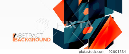 Abstract line and triangle background. Creative geometric abstract backdrop. Business template for wallpaper, banner, background or landing Abstract line and triangle background. Creative geometric abstract backdrop. Business template for wallpaper, banner, background or landing 92001884
