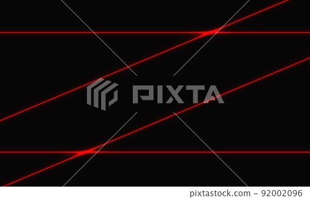 Abstract red line laser cross on black design modern futuristic technology background vector 92002096