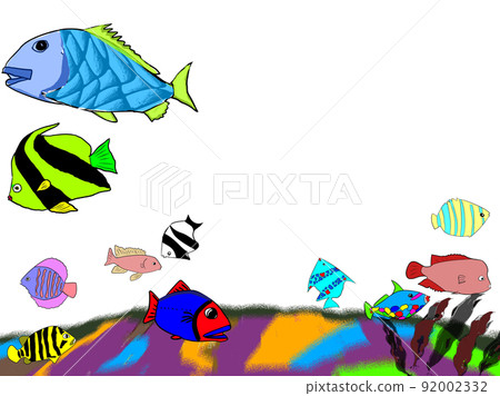 School of fish on the seabed School of fish on the seabed 92002332