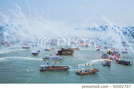 Fireworks Uldolmok Immortal Myeongryang Battle Reenactment Event Fireworks Uldolmok Immortal Myeongryang Battle Reenactment Event 92002787