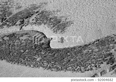 Mystical patterns appearing on the muddy mud at low tide 92004682