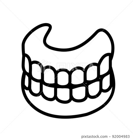 Denture illustration Denture illustration 92004983