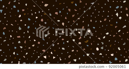 Black terrazzo flooring seamless texture with pieces of granite, quartz, glass and stone Black terrazzo flooring seamless texture with pieces of granite, quartz, glass and stone 92005061