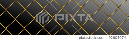 Metal fence mesh, pattern of brass wire grid 92005074