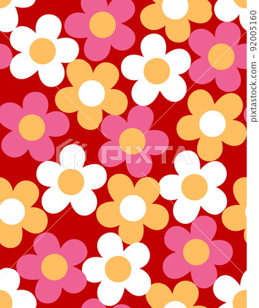 Hana pattern pattern red background 92005160