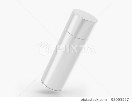 Blank Spray Paint Metal Can Isolated on White Stock Illustration