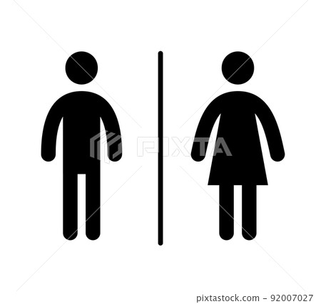 Wc toilet pictogram icon. Woman, man pictogram figure toilet, restroom, washroom wc icon. Boy, girl symbol restroom door sticker Wc toilet pictogram icon. Woman, man pictogram figure toilet, restroom, washroom wc icon. Boy, girl symbol restroom door sticker 92007027