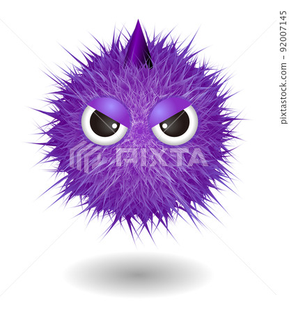 可愛卡通絨毛怪獸人物 92007145