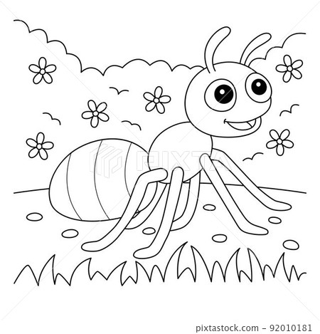 ant coloring page