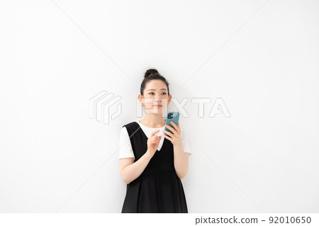 女性肖像智能手機 92010650