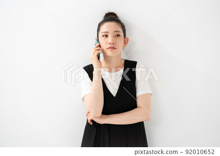 女性肖像智能手機 92010652