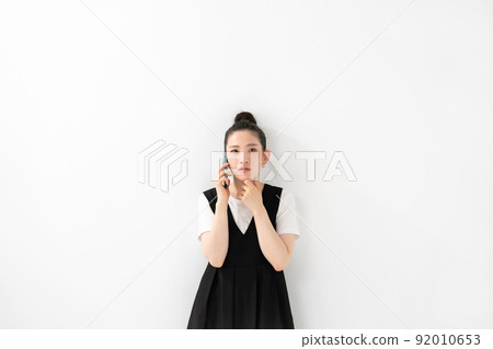 女性肖像智能手機 92010653