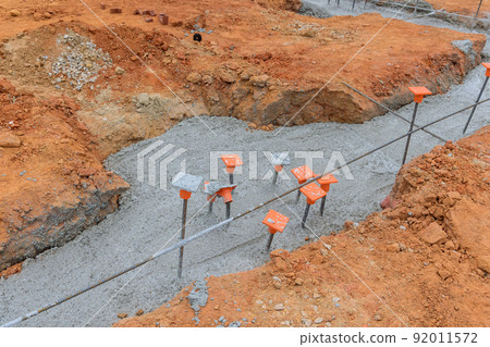 Reinforcement of the reinforced concrete structure with a strip foundation frame Reinforcement of the reinforced concrete structure with a strip foundation frame 92011572