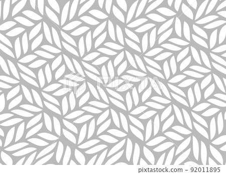 Geometry abstract leaf white gray background 92011895