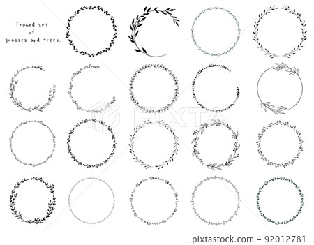一組植被的框架。 一組植被的框架。 92012781