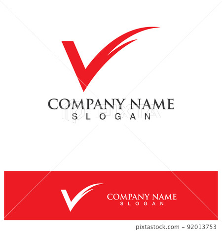 V Letter Logo Template vector V Letter Logo Template vector 92013753