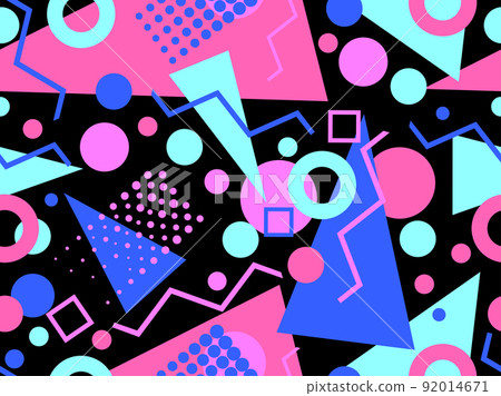 Seamless pattern with geometric shapes. - Stock Illustration