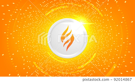 PYR coin cryptocurrency concept banner. PYR coin cryptocurrency concept banner. 92014867