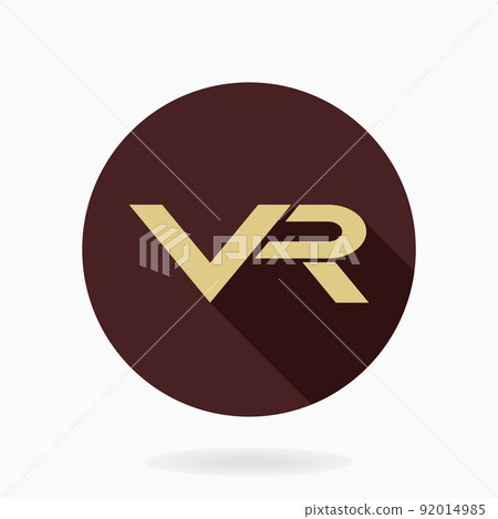 Modern Vector VR Logo in the Circle 92014985