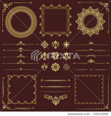 Vintage Big Set of Classic Vector Patterns. Collection of Graphics Vintage Big Set of Classic Vector Patterns. Collection of Graphics 92014989