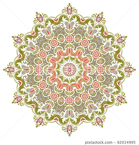 Classic Vector Fine Pattern With Various Arabesques Classic Vector Fine Pattern With Various Arabesques 92014995