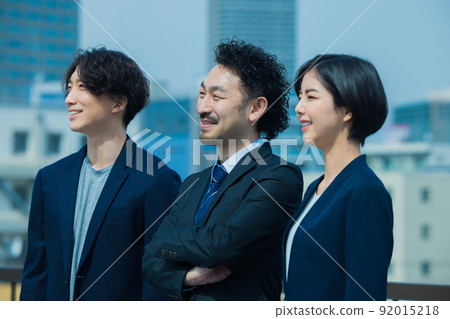 Business blue sky suit Business blue sky suit 92015218