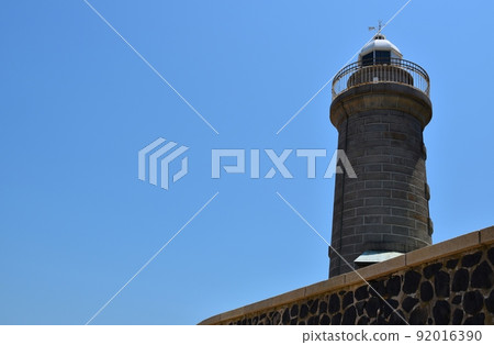 好天氣香川縣的扇島燈塔 92016390