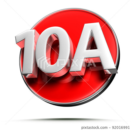 10A red circle. 10A red circle. 92016991