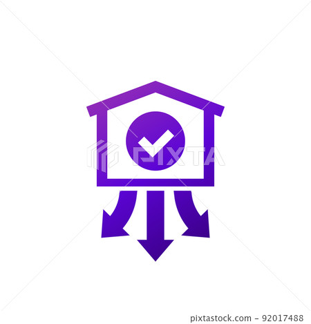 distribution center or warehouse icon 92017488