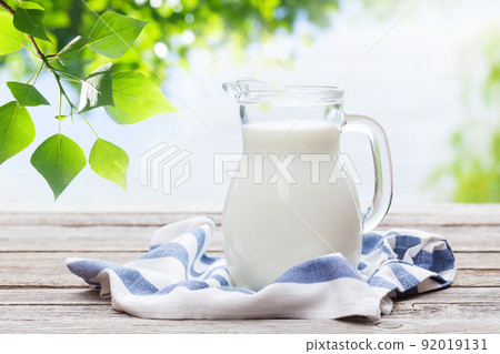 Milk in pitcher Milk in pitcher 92019131