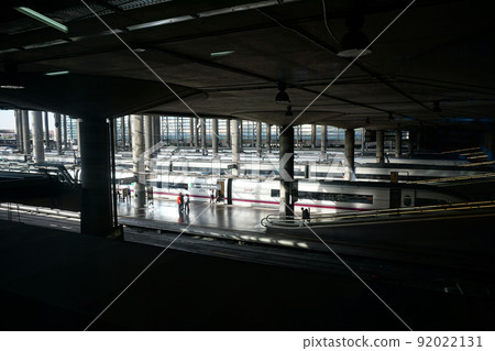 Madrid Atocha Station Platform Madrid Atocha Station Platform 92022131