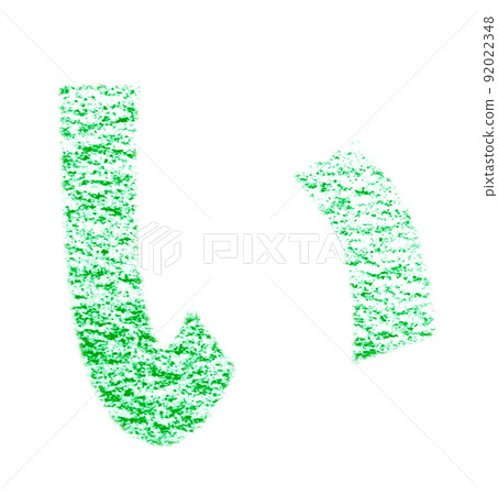 Hiragana "I" drawn with crayon Green background with white pass Other colors / list Ali Hiragana "I" drawn with crayon Green background with white pass Other colors / list Ali 92022348
