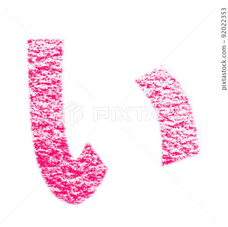 Hiragana "I" drawn with crayon Red background White with pass Other colors / list Ali 92022353