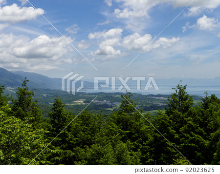 從天文台看到的琵琶湖和寶井山 92023625