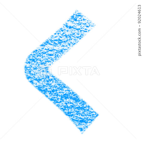 Hiragana "ku" drawn with crayon Blue background with white pass Other colors / list ants Hiragana "ku" drawn with crayon Blue background with white pass Other colors / list ants 92024613