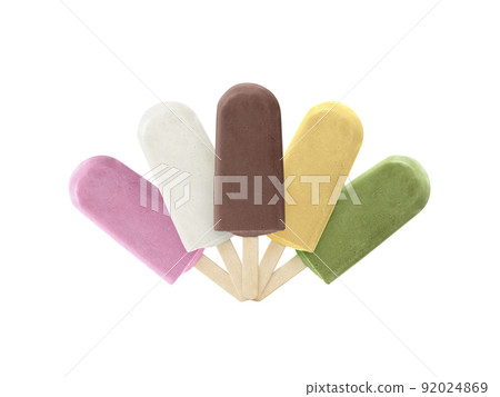 ice cream stick isolated on white background 92024869