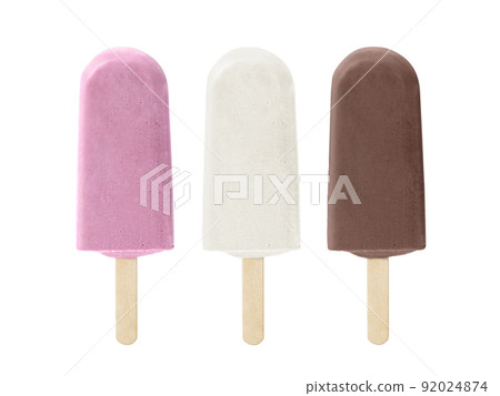 ice cream stick isolated on white background 92024874