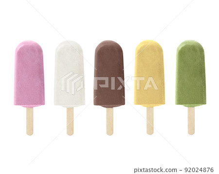 ice cream stick isolated on white background 92024876