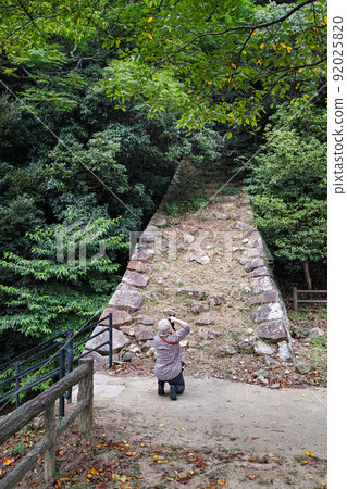 鳥取縣/鳥取城/鳥取城遺址攀登石垣(稀有遺跡)*人類 鳥取縣/鳥取城/鳥取城遺址攀登石垣(稀有遺跡)*人類 92025820