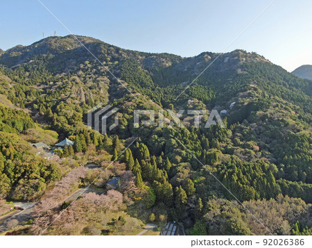 二子山山坡上的二子寺鳥瞰圖 92026386