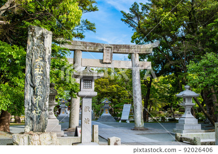 Fukuoka Prefecture Munakata Taisha Hetsumiya-Front Torii- Fukuoka Prefecture Munakata Taisha Hetsumiya-Front Torii- 92026406